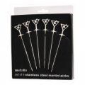 Stainless Steel Martini Picks (Set of 6)